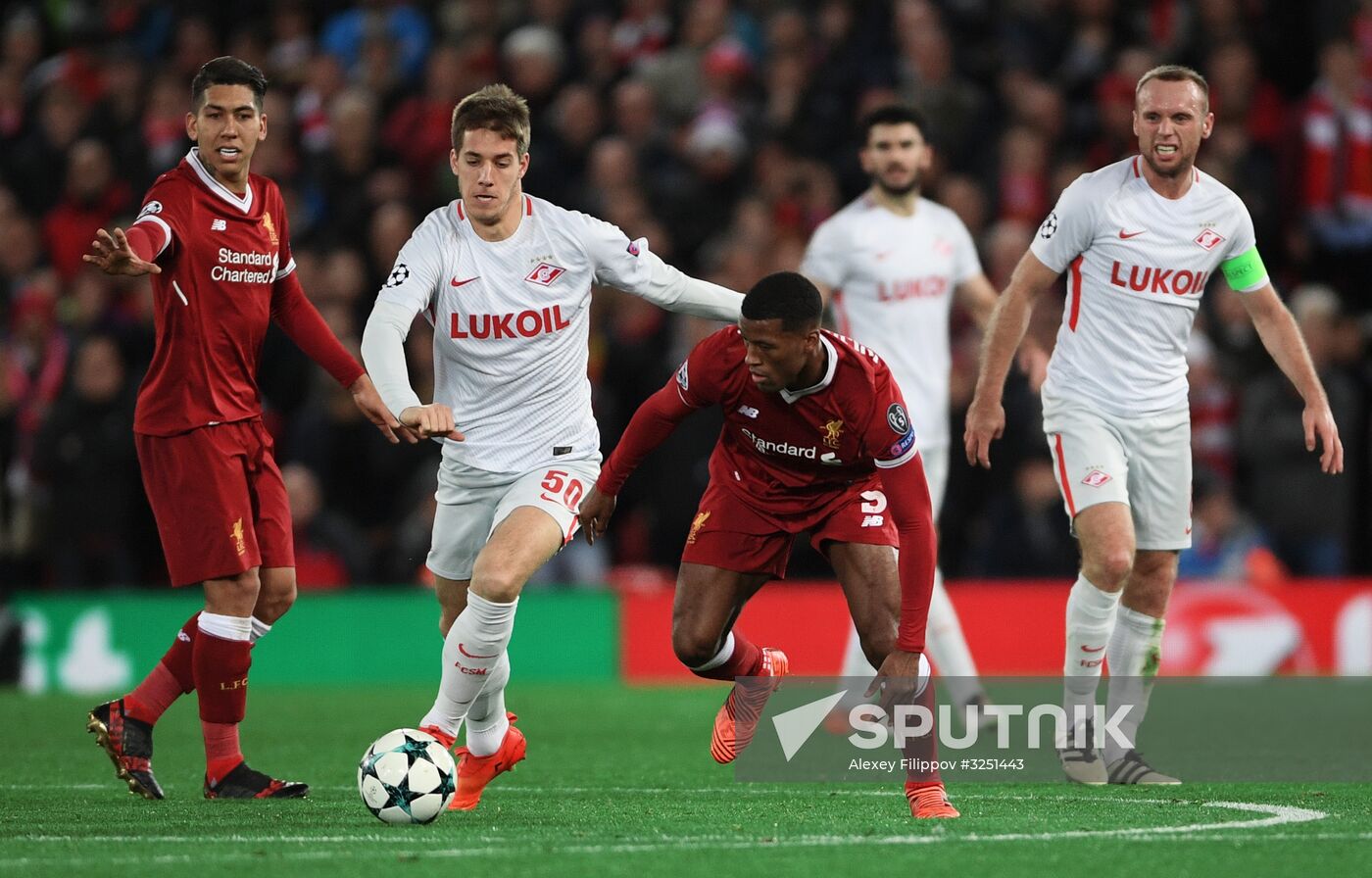 Football. UEFA Champions League. Liverpool vs. Spartak