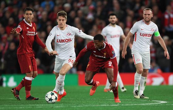 Football. UEFA Champions League. Liverpool vs. Spartak
