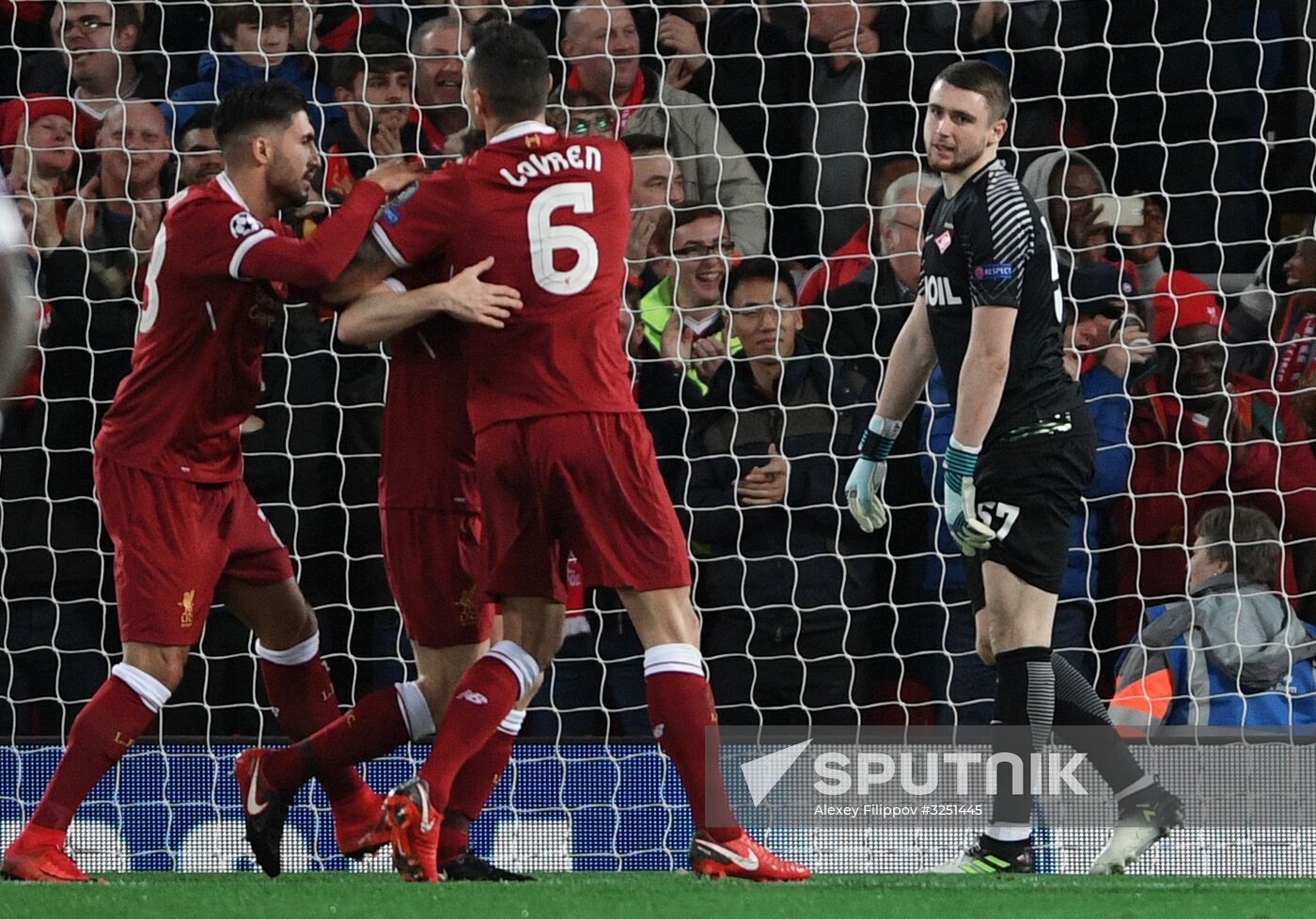 Football. UEFA Champions League. Liverpool vs. Spartak