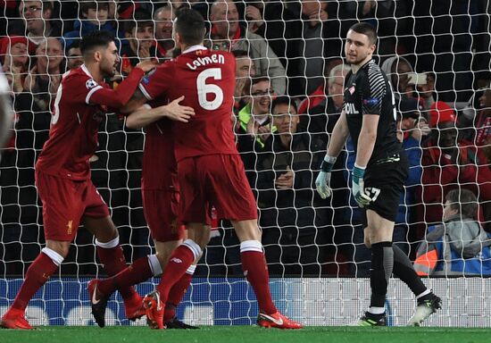Football. UEFA Champions League. Liverpool vs. Spartak