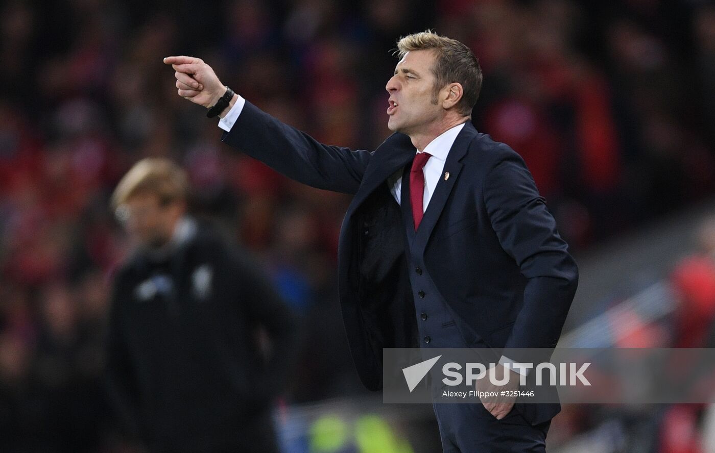 Football. UEFA Champions League. Liverpool vs. Spartak