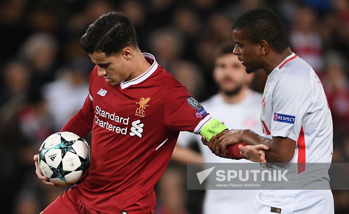 Football. UEFA Champions League. Liverpool vs. Spartak