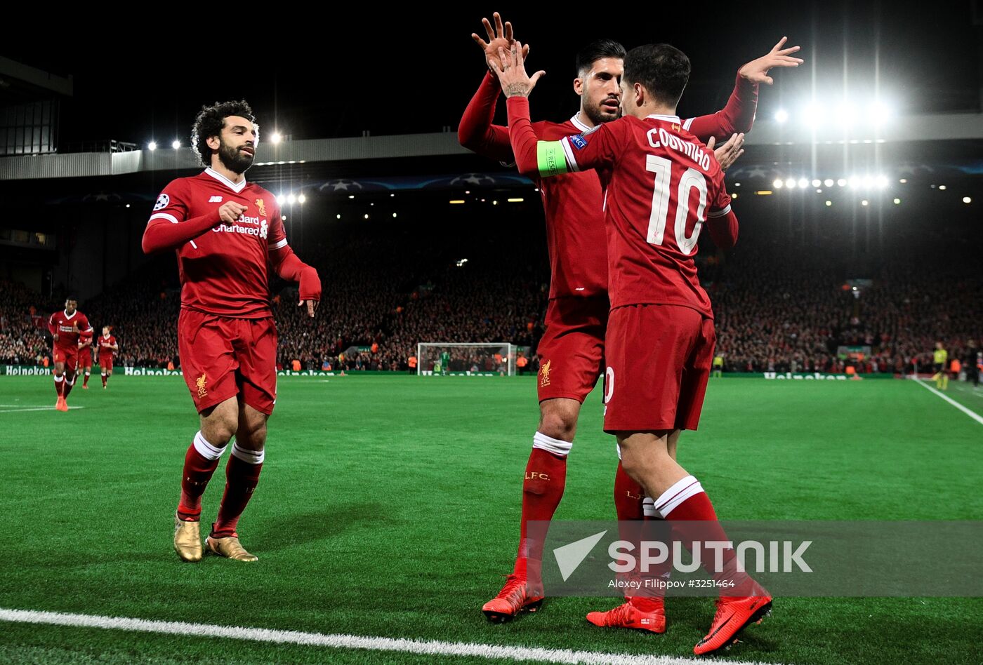 Football. UEFA Champions League. Liverpool vs. Spartak