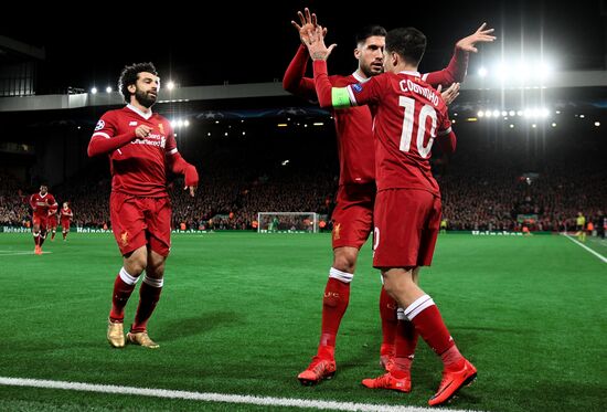 Football. UEFA Champions League. Liverpool vs. Spartak