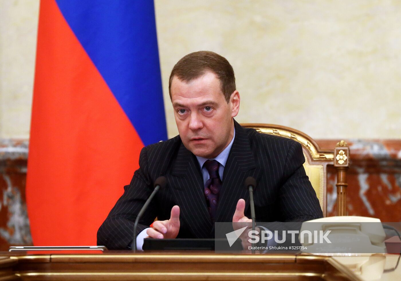 Prime Minister Dmitry Medvedev chairs Russian Government meeting