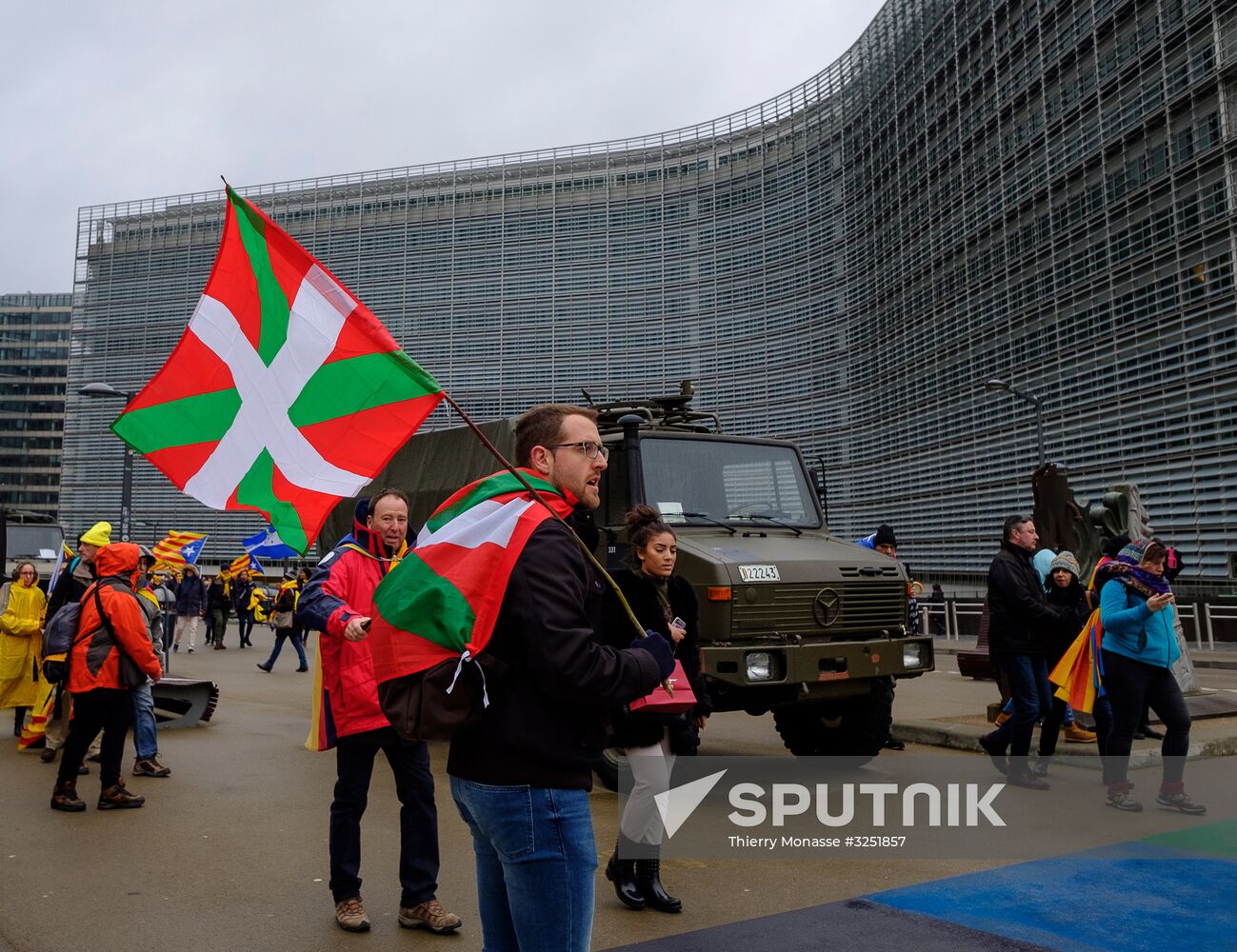 Catalans rally in Brussels in support of Carles Puigdemont
