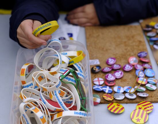 Catalans rally in Brussels in support of Carles Puigdemont