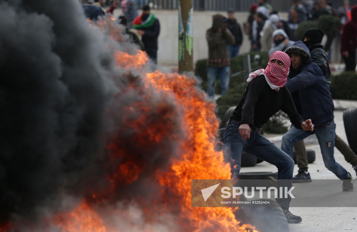 Protests in Palestine against decision to recognize Jerusalem capital of Israel