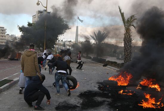 Protests in Palestine against decision to recognize Jerusalem capital of Israel