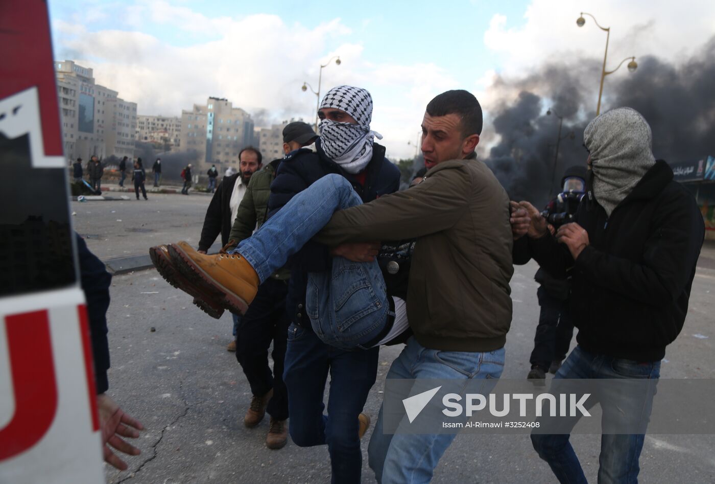 Protests in Palestine against decision to recognize Jerusalem capital of Israel
