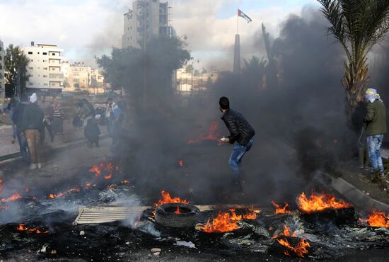 Protests in Palestine against decision to recognize Jerusalem capital of Israel