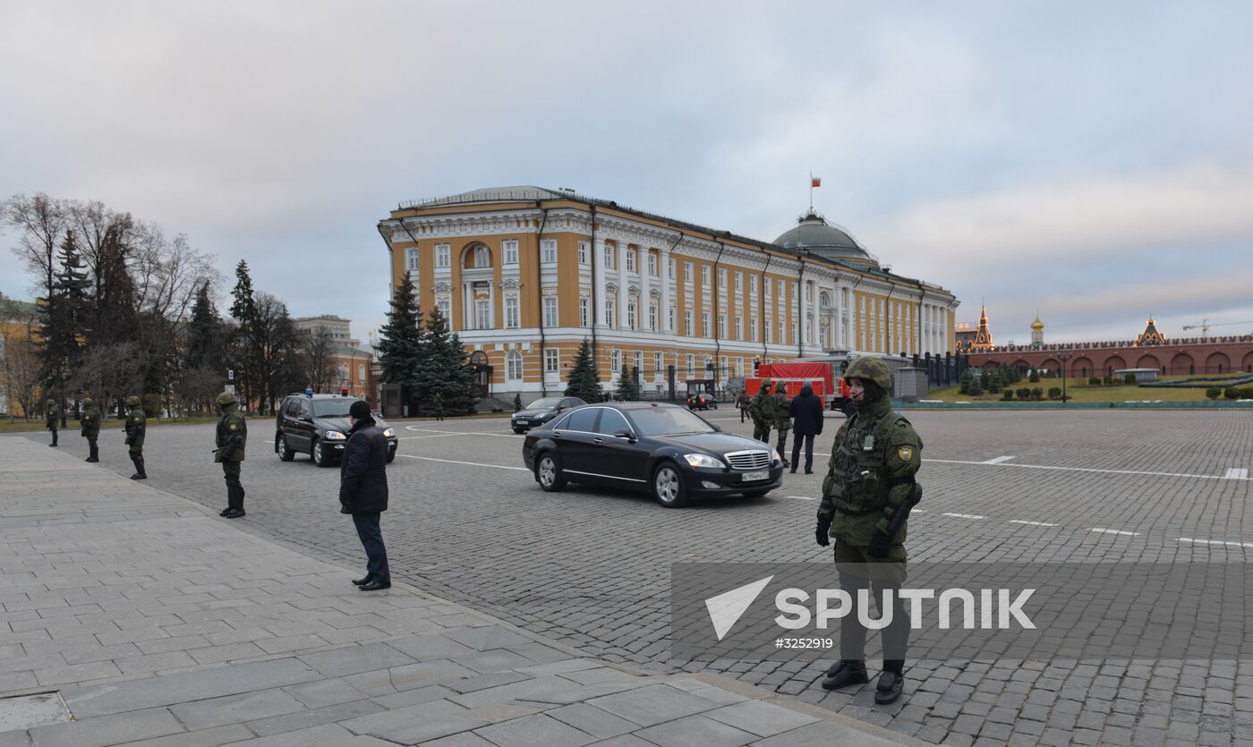 Federal Protective Service drill in Kremlin