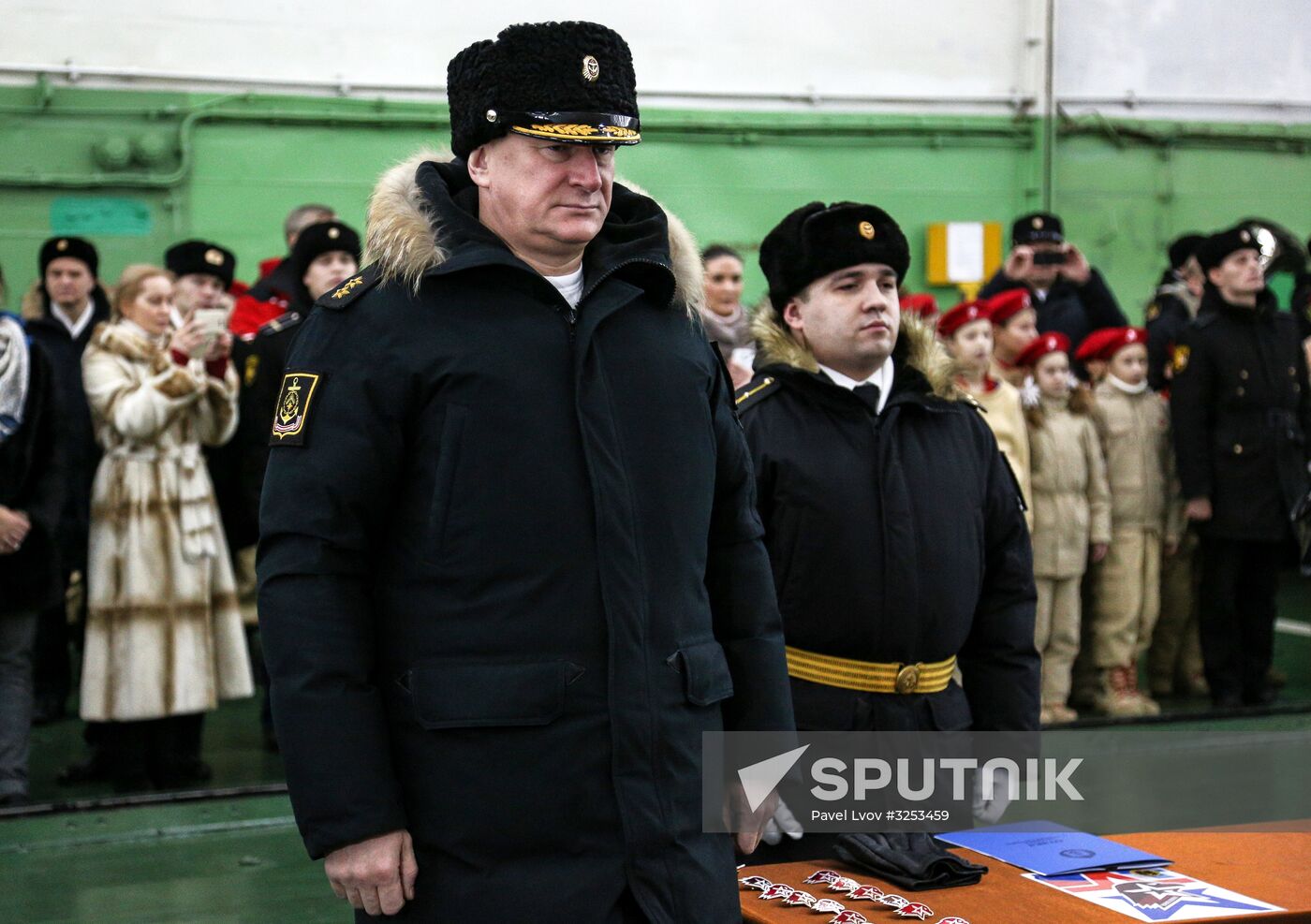 Murmansk Region students enrolled as Yunarmy members aboard Fleet Admiral of the Soviet Union Kuznetsov cruiser