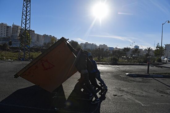 Clashes on Palestinian-Israeli border