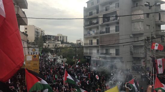 Rally outside US Embassy in Lebanon against Trump's decision on Jerusalem
