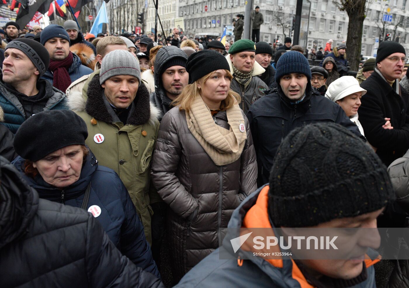 Mikheil Saakashvili supporters stage rally in Kiev