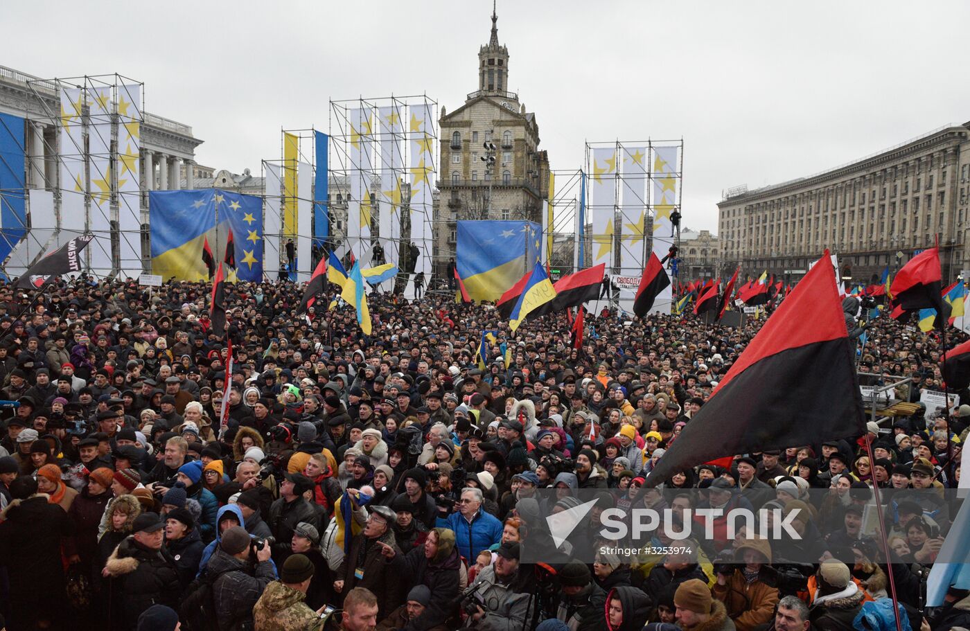 Mikheil Saakashvili supporters stage rally in Kiev