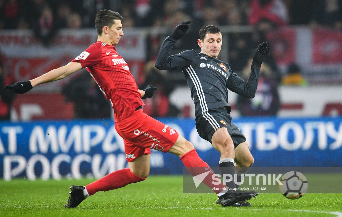 Russian Football Premier League. Spartak vs. CSKA