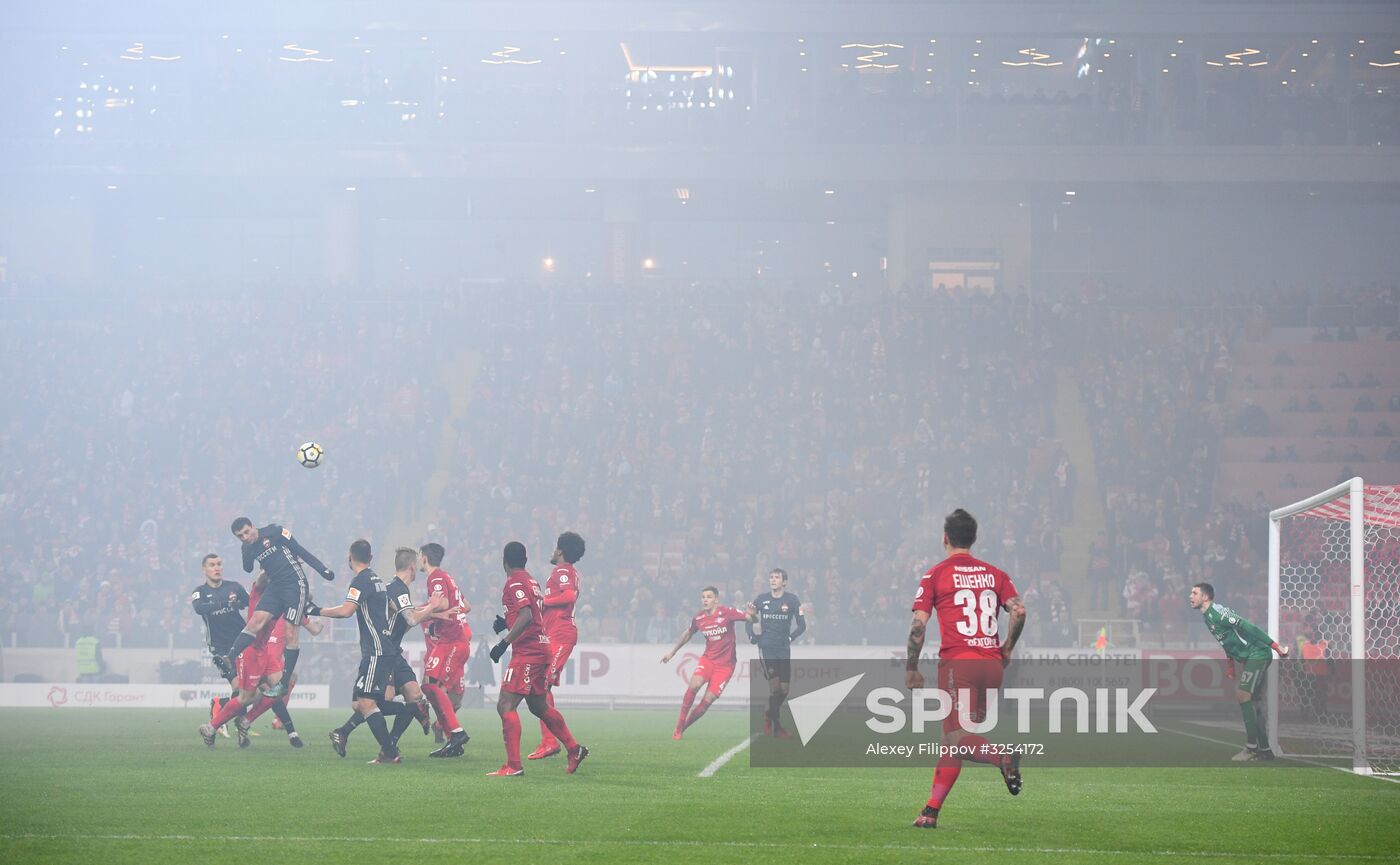 Russian Football Premier League. Spartak vs. CSKA