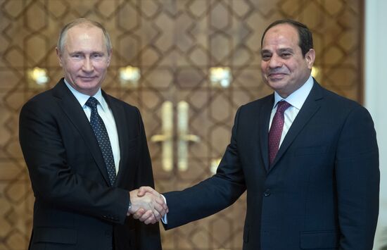 Russian President Vladimir Putin visits Egypt