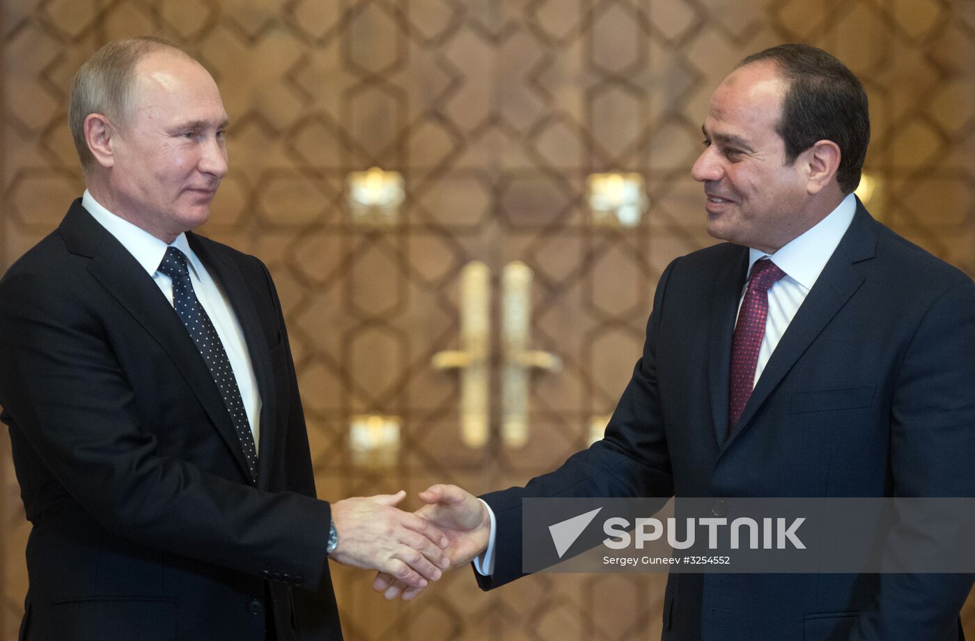 Russian President Vladimir Putin visits Egypt