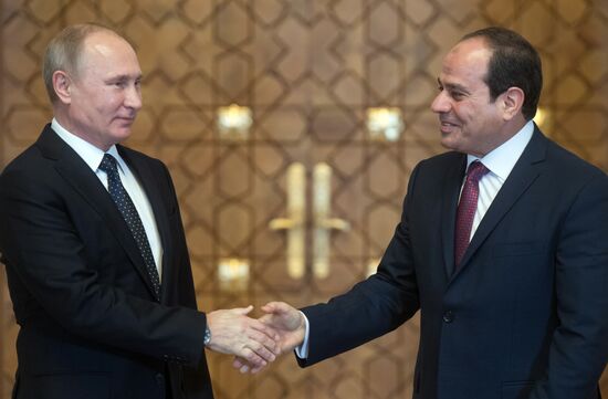 Russian President Vladimir Putin visits Egypt