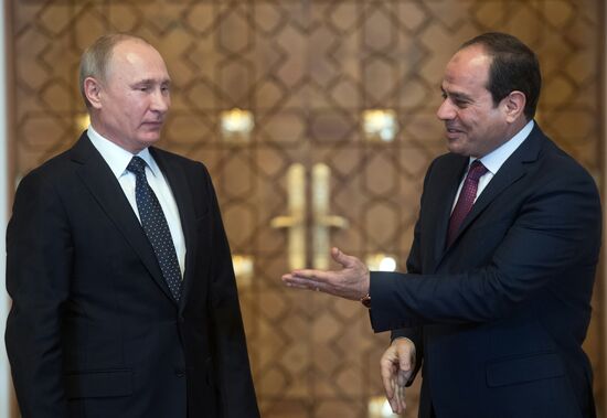 Russian President Vladimir Putin visits Egypt