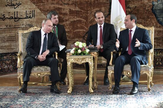 Russian President Vladimir Putin visits Egypt