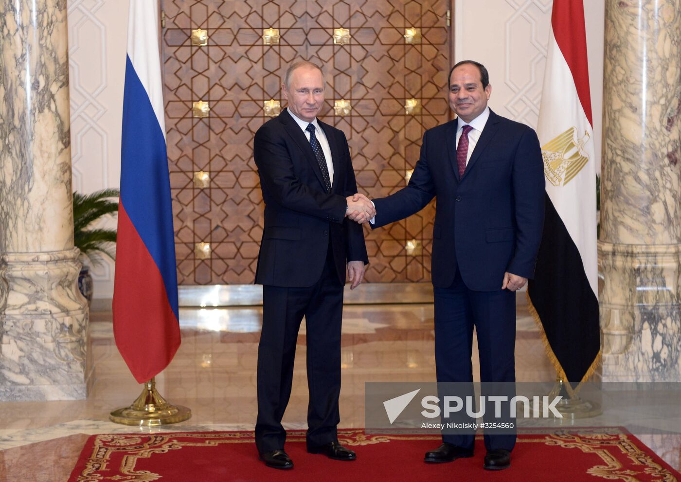 Russian President Vladimir Putin visits Egypt