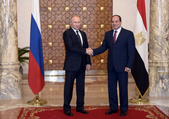 Russian President Vladimir Putin visits Egypt
