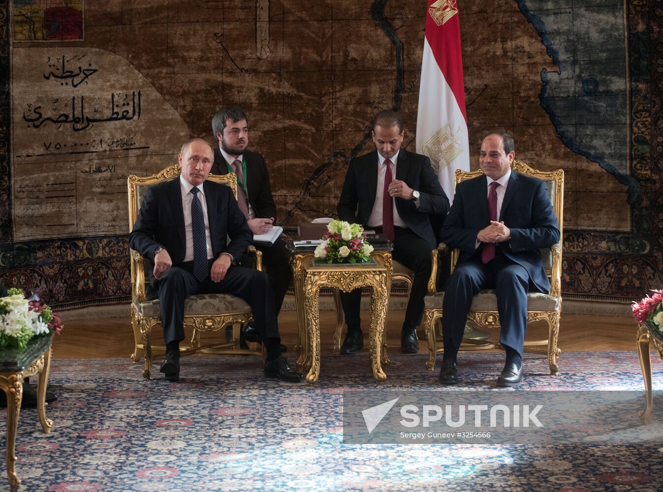 Russian President Vladimir Putin visits Egypt