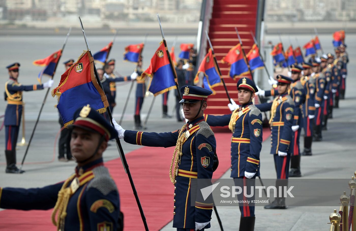 Russian President Vladimir Putin visits Egypt