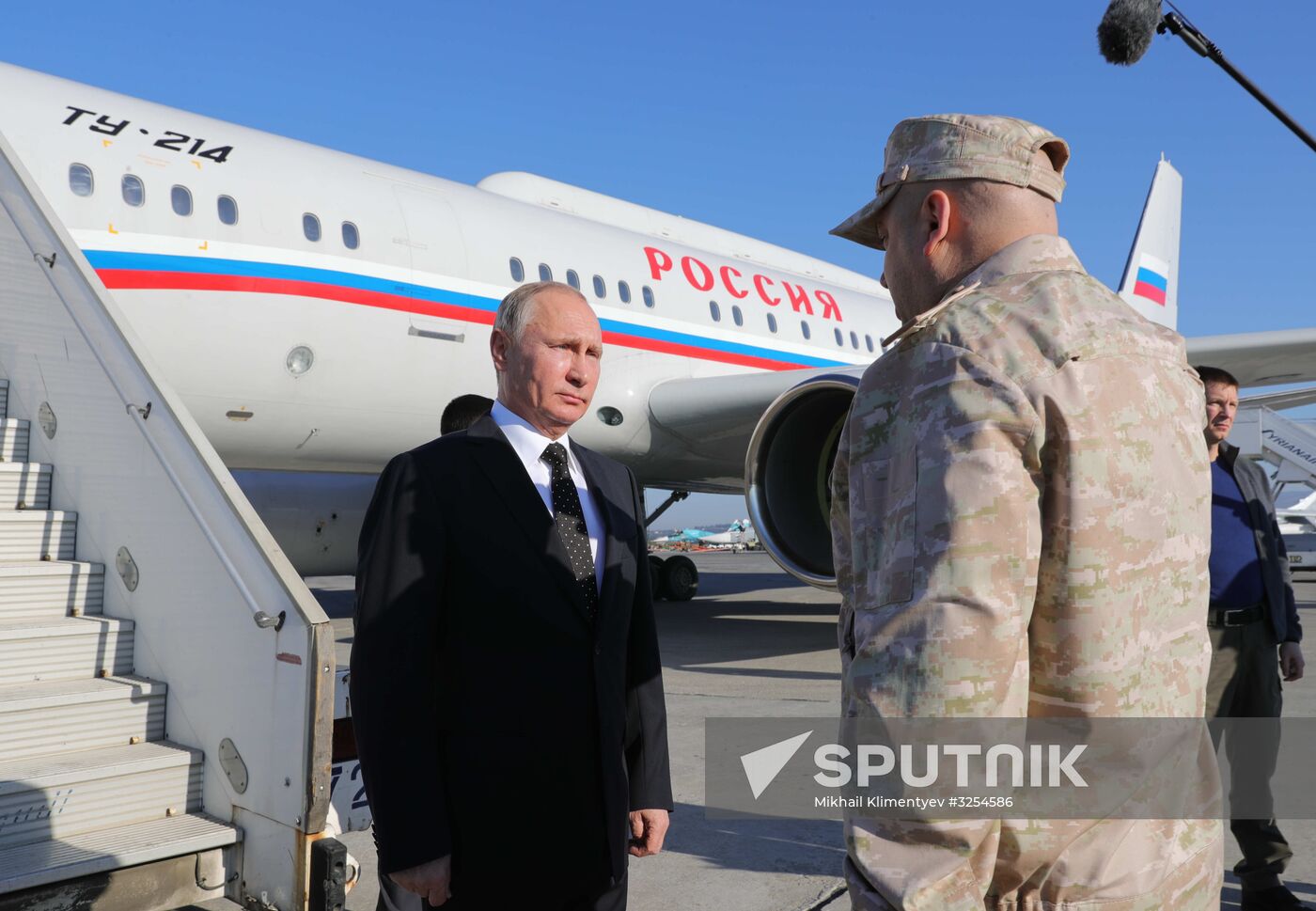 President Vladimir Putin visits Khmeimim Air Base in Syria