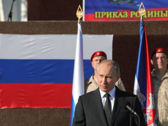 President Vladimir Putin visits Khmeimim Air Base in Syria
