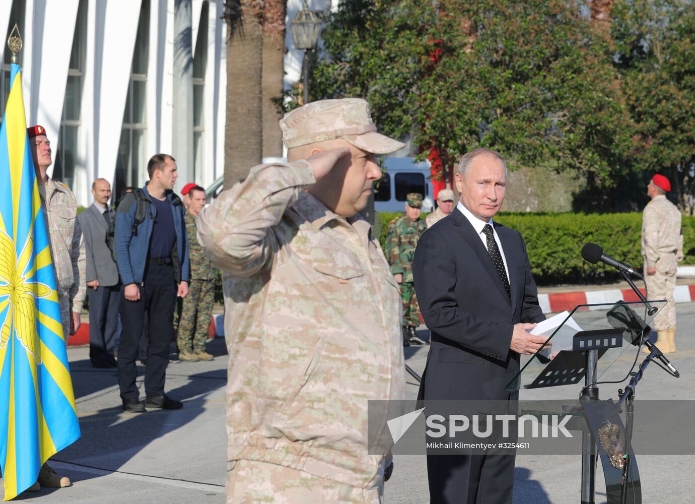 President Vladimir Putin visits Khmeimim Air Base in Syria