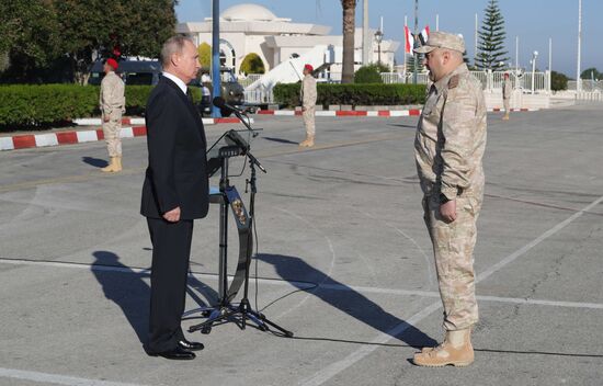 President Vladimir Putin visits Khmeimim Air Base in Syria