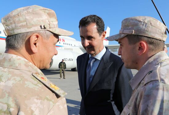 President Vladimir Putin visits Khmeimim Air Base in Syria