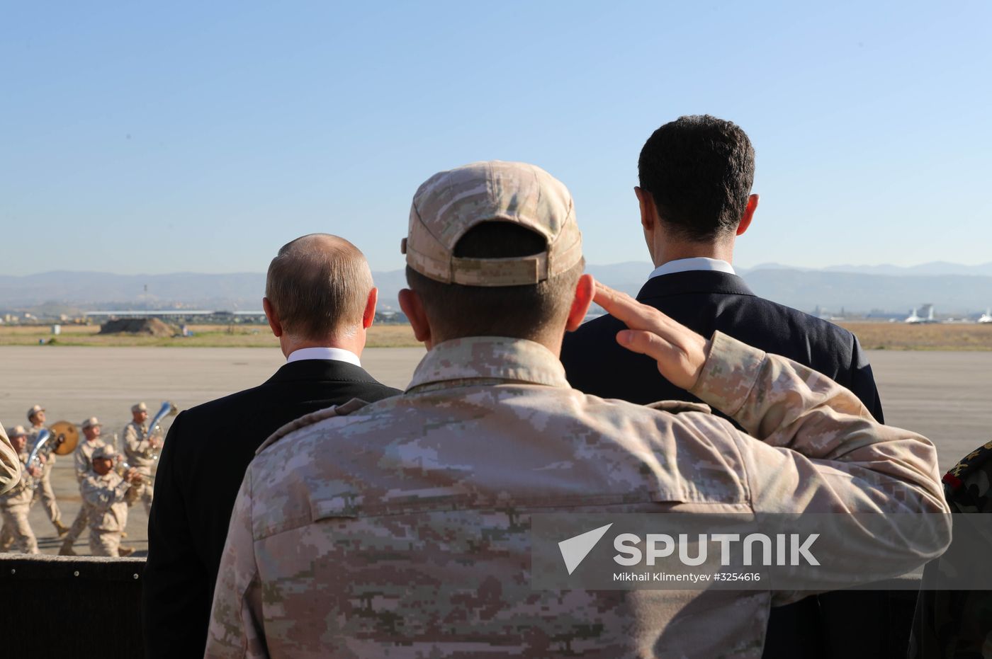President Vlaidmir Putin visits Khmeimim Air Base in Syria