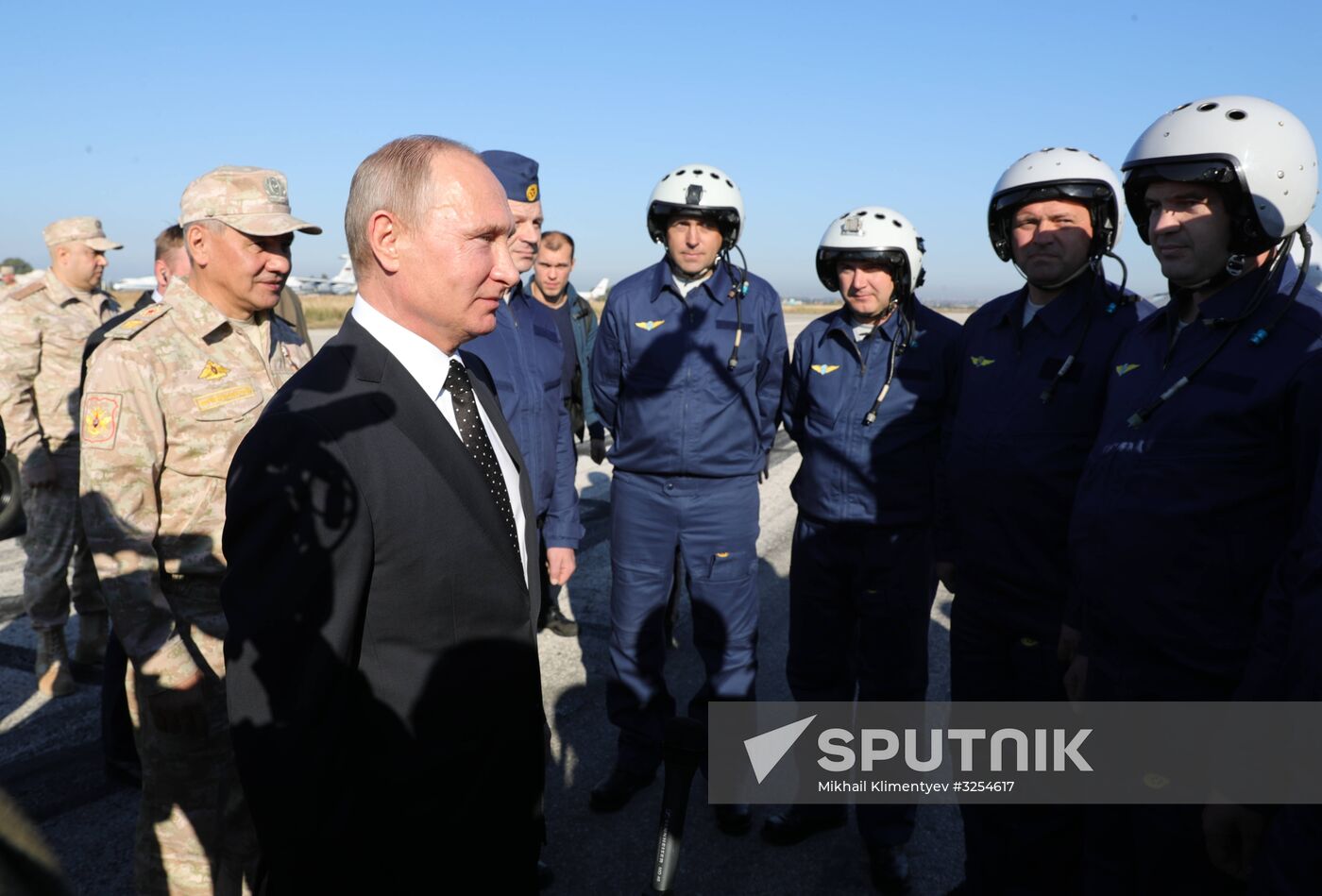 President Vladimir Putin visits Khmeimim Air Base in Syria