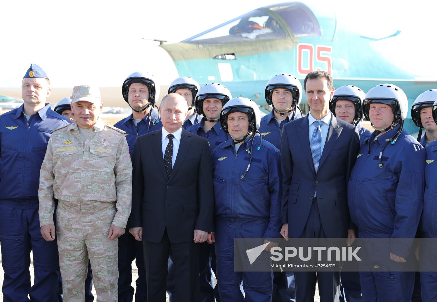 President Vladimir Putin visits Khmeimim Air Base in Syria