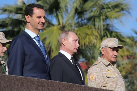 President Vladimir Putin visits Khmeimim Air Base in Syria