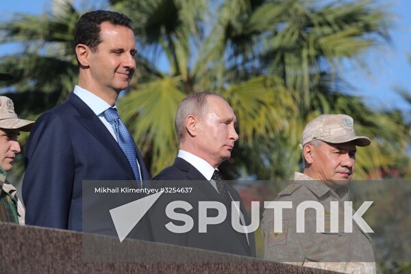 President Vladimir Putin visits Khmeimim Air Base in Syria