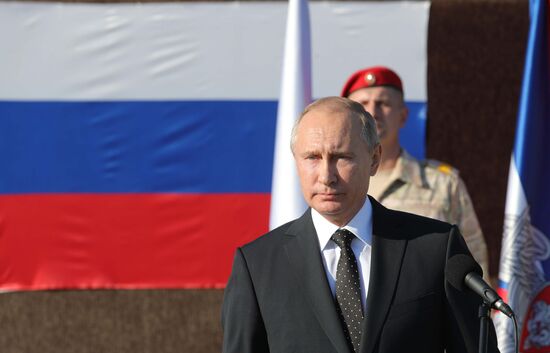 President Vladimir Putin visits Khmeimim Air Base in Syria