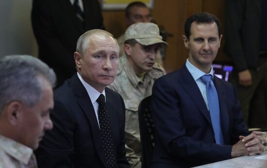 President Vladimir Putin visits Khmeimim Air Base in Syria