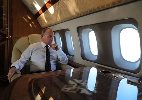 President Vladimir Putin visits Khmeimim Air Base in Syria