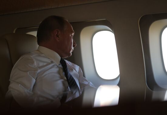 President Vladimir Putin visits Khmeimim Air Base in Syria