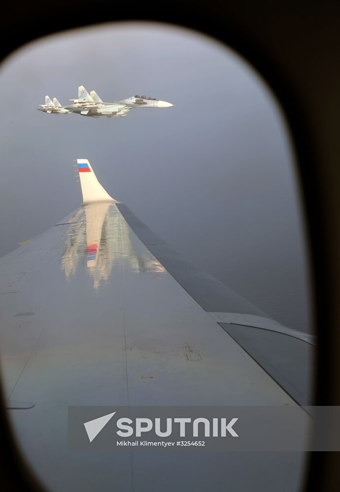 President Vladimir Putin visits Khmeimim Air Base in Syria