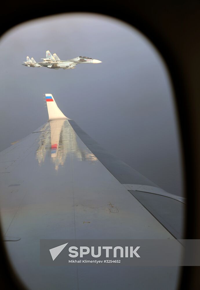 President Vladimir Putin visits Khmeimim Air Base in Syria