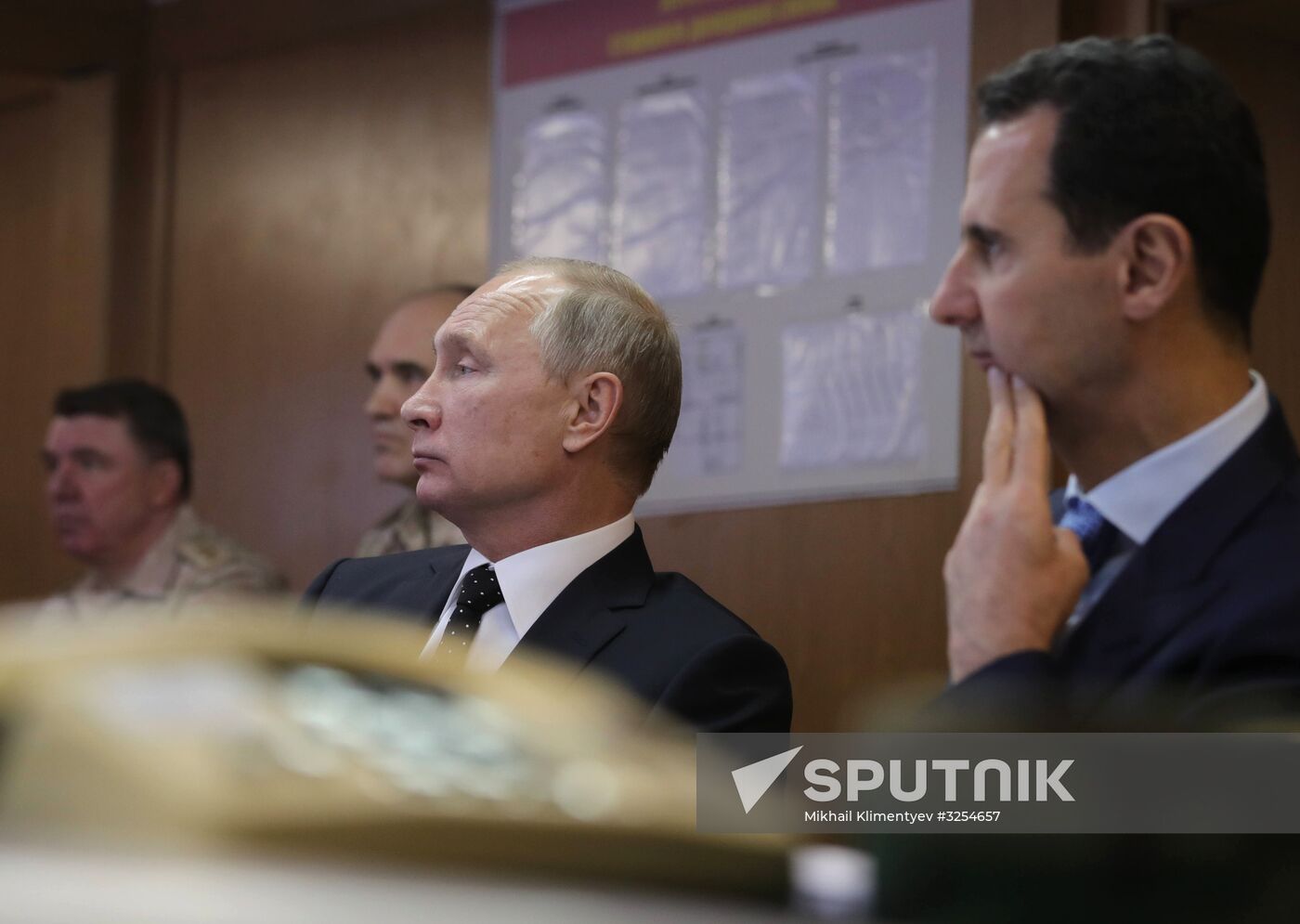 President Vladimir Putin visits Khmeimim Air Base in Syria