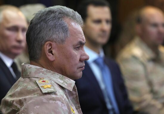 President Vladimir Putin visits Khmeimim Air Base in Syria